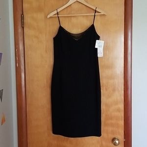 Black spaghetti strap dress
